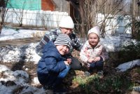 Фльберт Лиханов с правнуками 2019 апрель